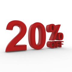 3d High resolution image percent off