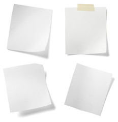 white note paper message label business