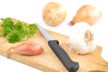 Ail, échalote,oignon et persil