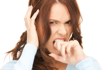unhappy woman