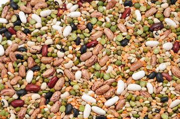 Zuppa di legumi e cereali - texture