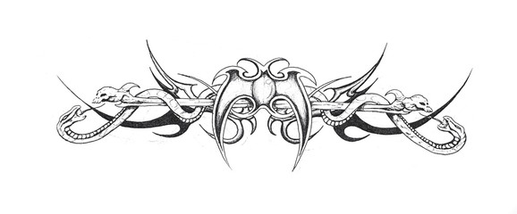 Sketch of tattoo art, tribal design - Powered by Adobe