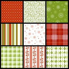 set of seamless christmas patterns © orangeberry