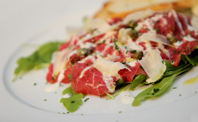 beef meat carpaccio