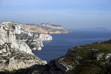 Calanques and cap Canaille. France