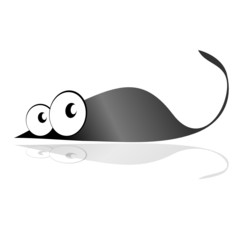 illustration funny little mouse
