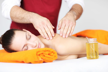 Obraz na płótnie Canvas Honig Massage
