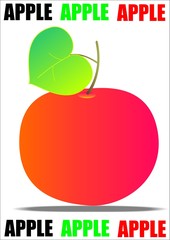 Apple, vector icon