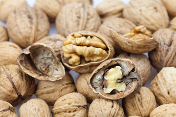 Walnuts background