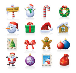 Christmas icon set