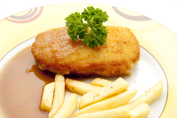 Cordon Bleu mit Petersilie