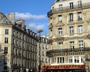 Fototapeta premium Häuser in Paris
