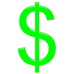 3D Dollar Symbol