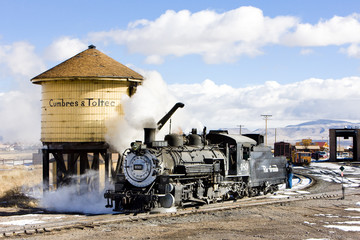Cumbres and Toltec Narrow Gauge Railroad,Antonito,Colorado,USA