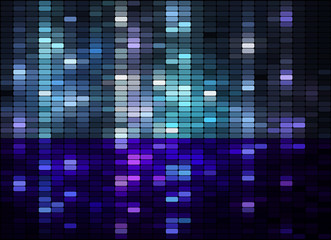 reflection, vector shiny mosaic banner