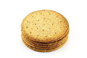 salt cookies isolated in white