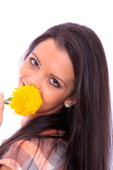 Naklejka premium beautiful young woman