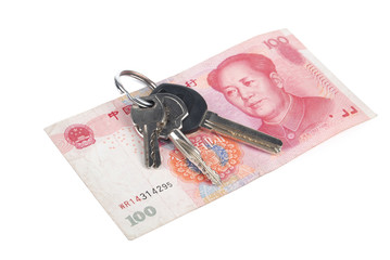 Key and chinese currency
