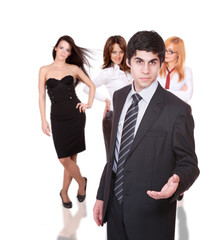 Business team isolated