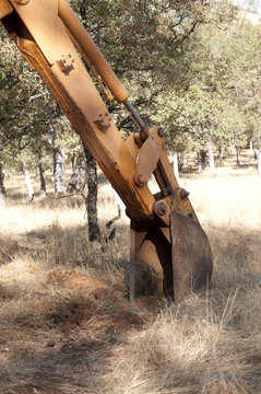 Backhoe Out In The Field