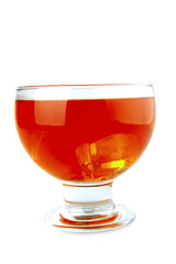 red light wine goblet