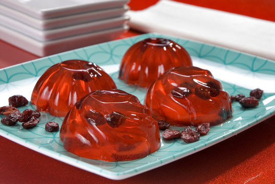 Gelatinas con jugo de uva