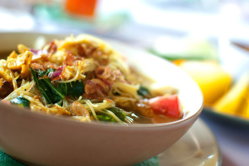 Tasty looking Spicy Asian Food at Bali Restaurant