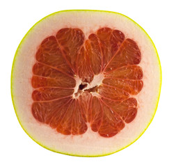 Half of ripe pomelo