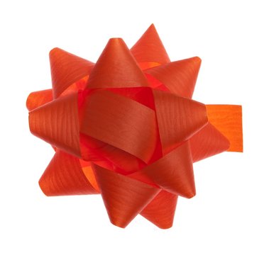 Orange Gift Bow