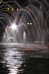 Fountain in the night