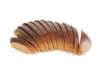 Sliced bread isolated on the white background