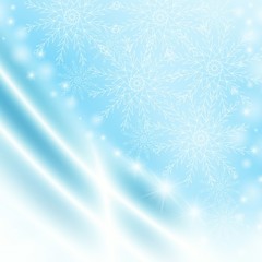 Fototapeta na wymiar Abstraction blue Christmas background for card