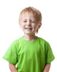 Boy smiling