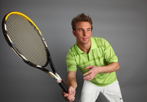 young attractive tennis player