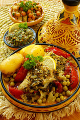 Moroccan chermoula fish tagine