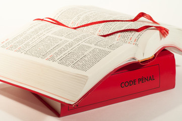 code pénal et procédure pénal - obrazy, fototapety, plakaty