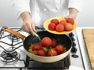cuisson des tomates à la poêle