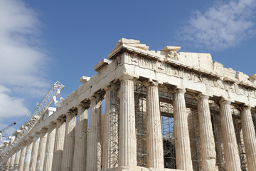 Obraz premium Parthenon in Acropolis, Greece.