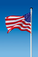 Obraz premium bandiera americana sventolante