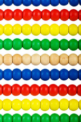 Education concept - Abacus with many colorful beads