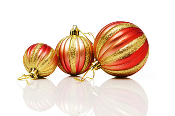 Christmas decoration isolated on the white background
