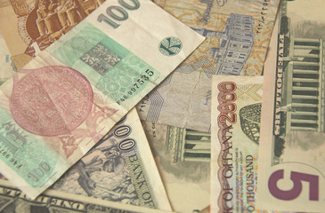 Fototapeta na wymiar Old money of the world