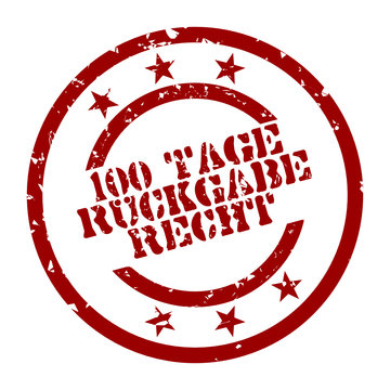 stempel 100 tage r&uuml;ckgaberecht I