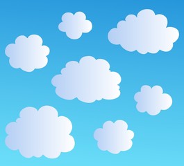 Cartoon clouds collection 3
