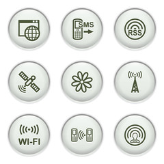 Gray icon with button 30
