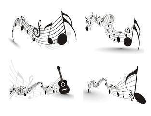 Obraz premium Music notes