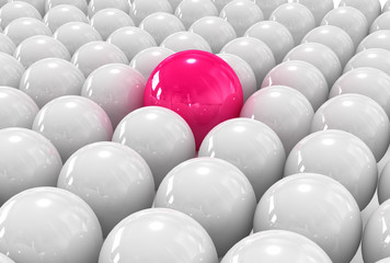 individual 3d. Unique concept