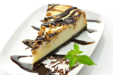 cheesecake with chocolate