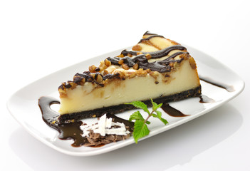 cheesecake with chocolate