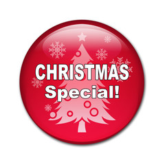 Fototapeta premium Boton brillante CHRISTMAS SPECIAL!